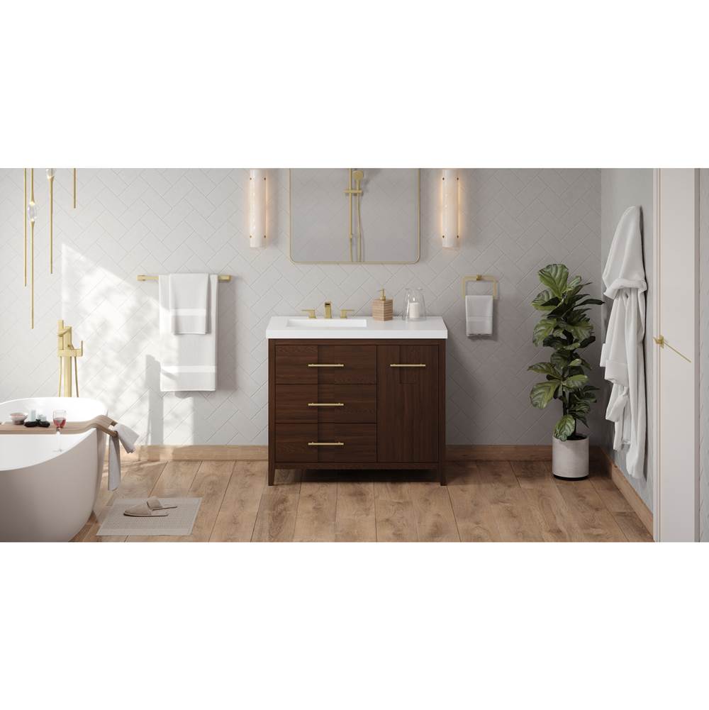 Jeffrey Alexander - Katara 42'' Single Bathroom Vanity Set - Dark Walnut