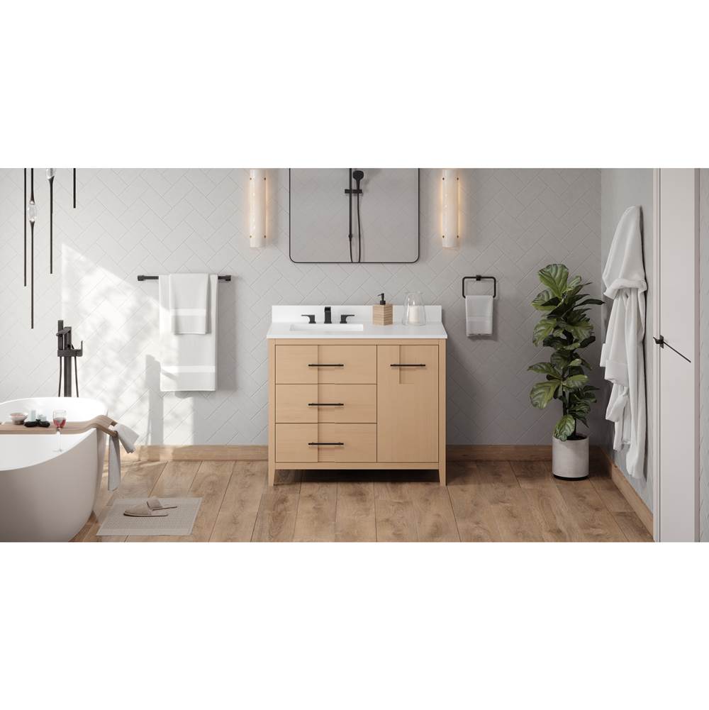 Jeffrey Alexander - Katara 42'' Single Bathroom Vanity Set - Natural Oak