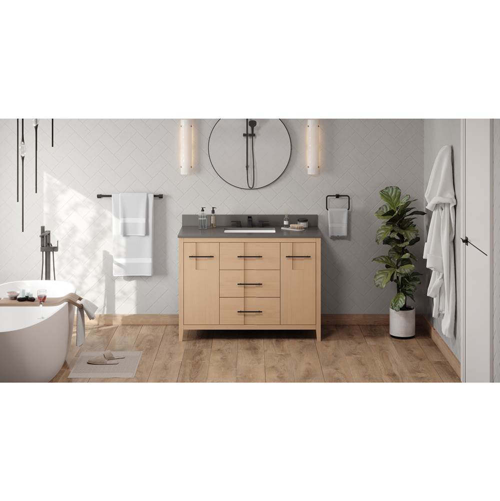 Jeffrey Alexander - Katara 48'' Single Bathroom Vanity Set - Natural Oak
