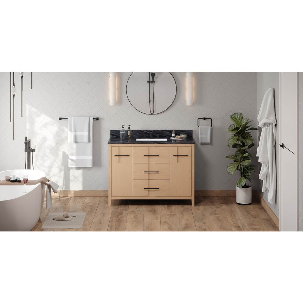 Jeffrey Alexander - Katara 48'' Single Bathroom Vanity Set - Natural Oak