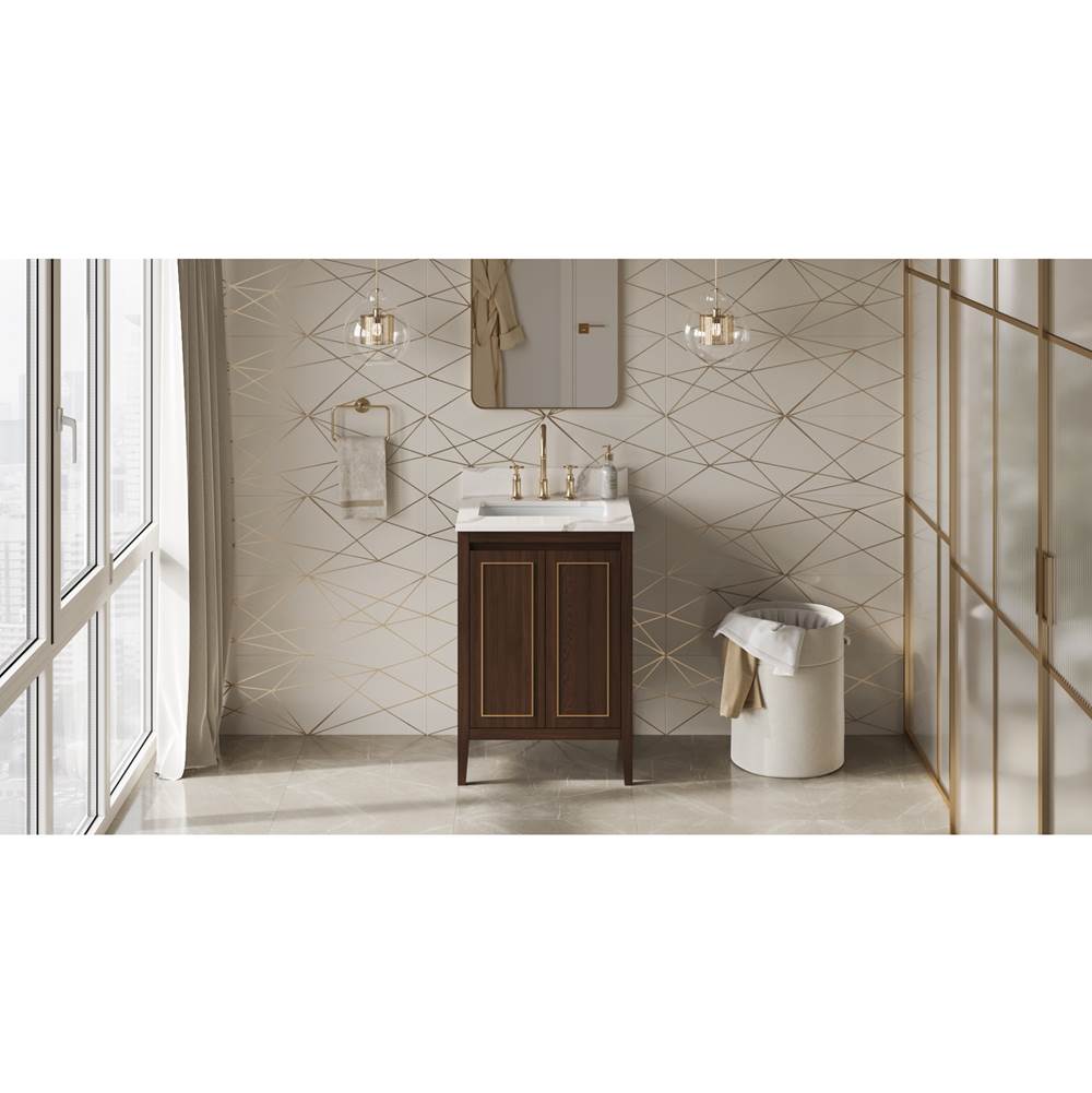 Jeffrey Alexander - Percival 24'' Single Bathroom Vanity Set - Dark Walnut