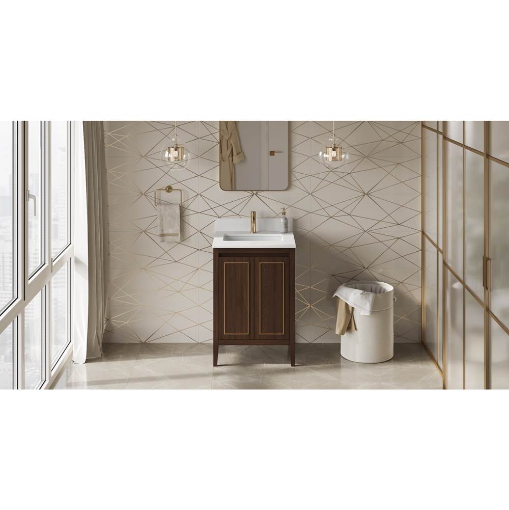 Jeffrey Alexander - Percival 24'' Single Bathroom Vanity Set - Dark Walnut