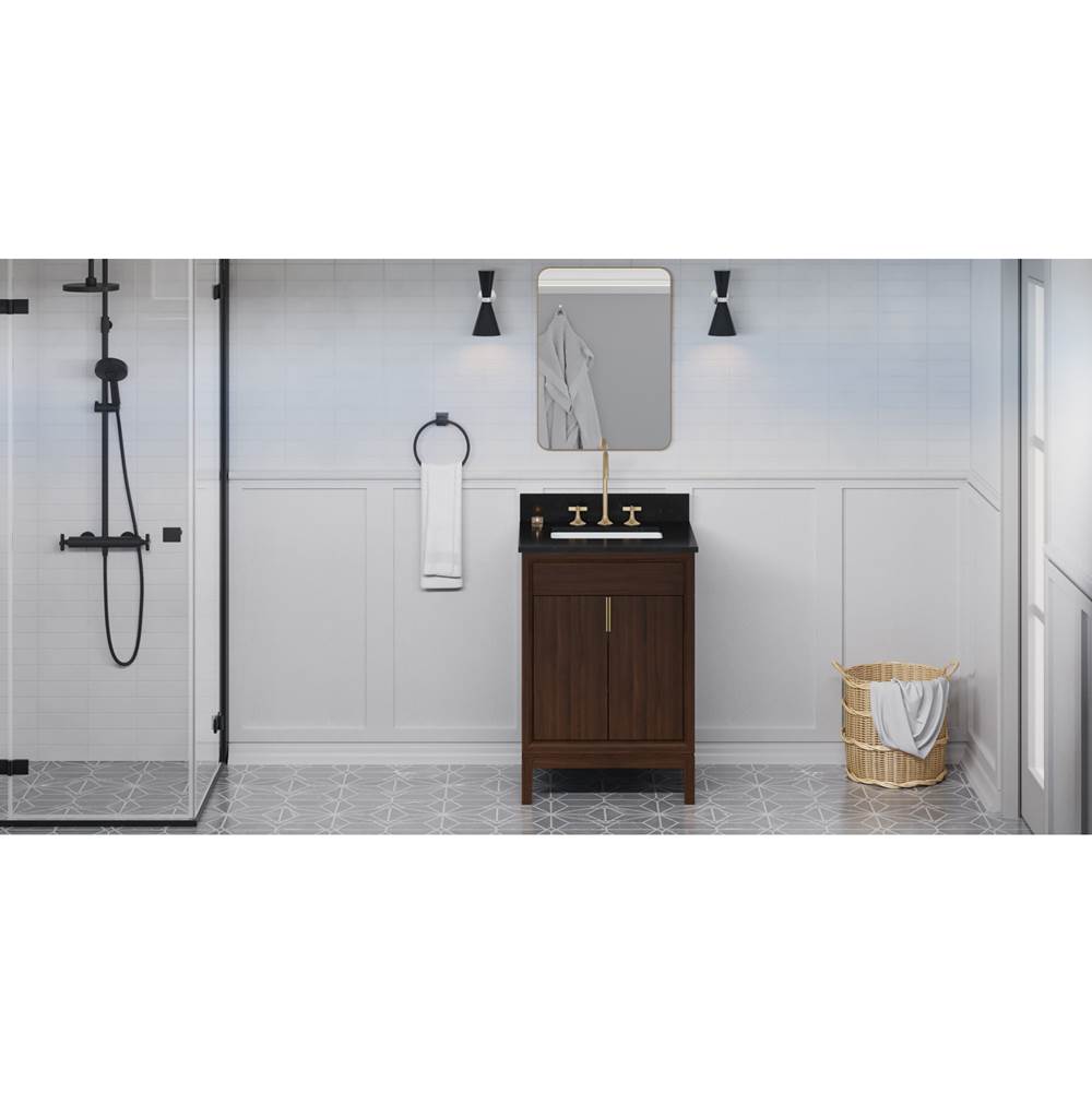 Jeffrey Alexander - Theodora 24'' Single Bathroom Vanity Set - Dark Walnut