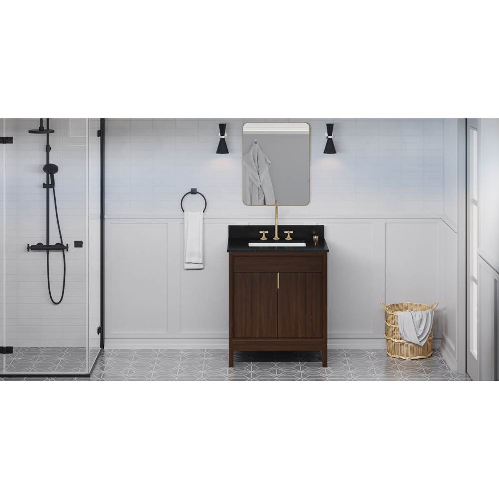 Jeffrey Alexander - Theodora 30'' Single Bathroom Vanity Set - Dark Walnut