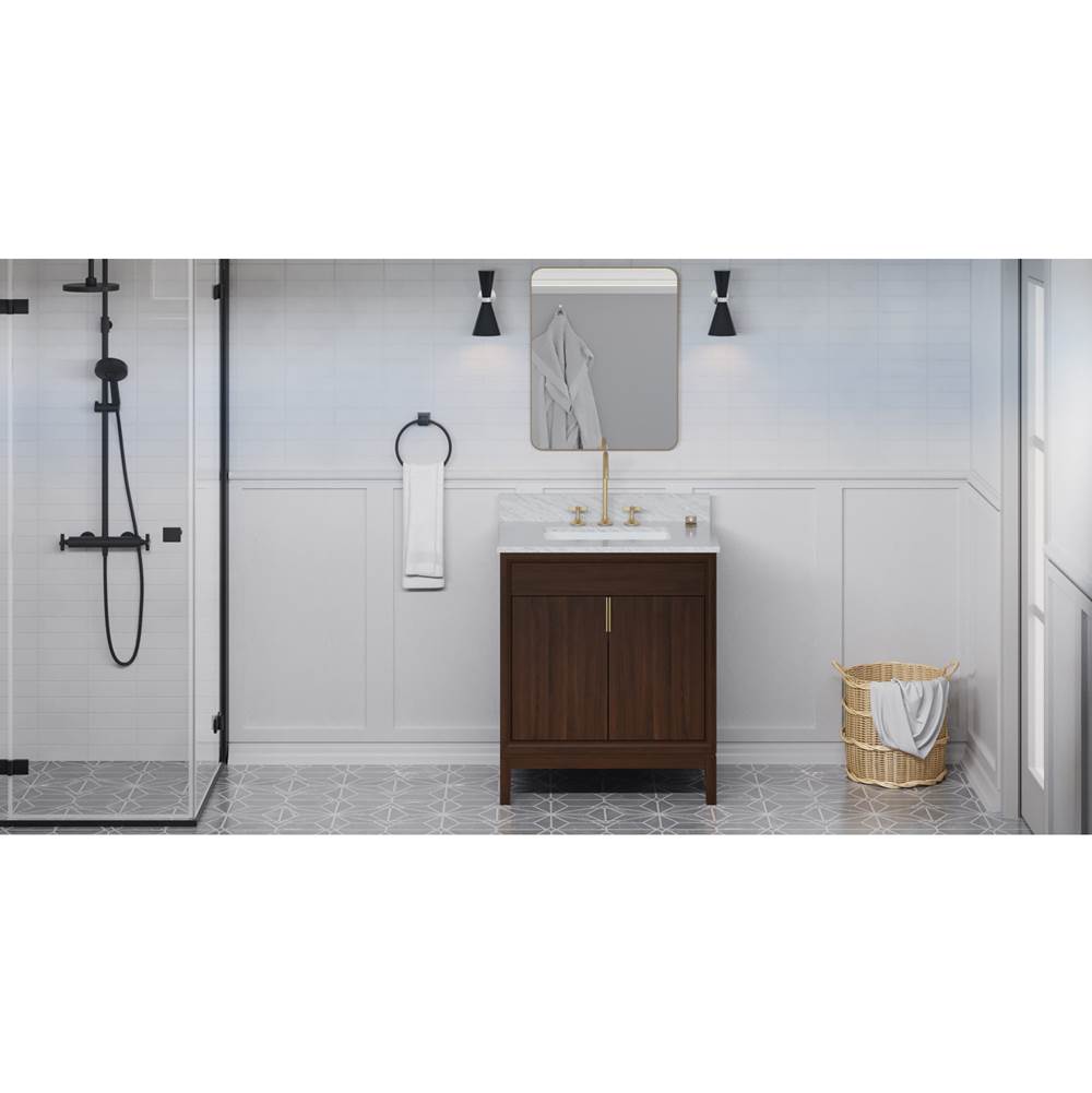 Jeffrey Alexander - Theodora 30'' Single Bathroom Vanity Set - Dark Walnut