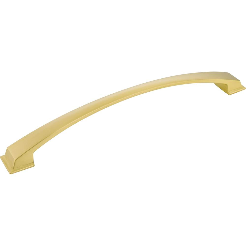 Jeffrey Alexander - 12'' Center-to-Center Brushed Gold Arched Roman Appliance Handle - Brushed Gold