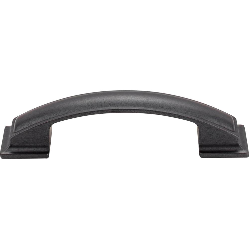 96 mm Center-to-Center Gun Metal Square Annadale Cabinet Pull