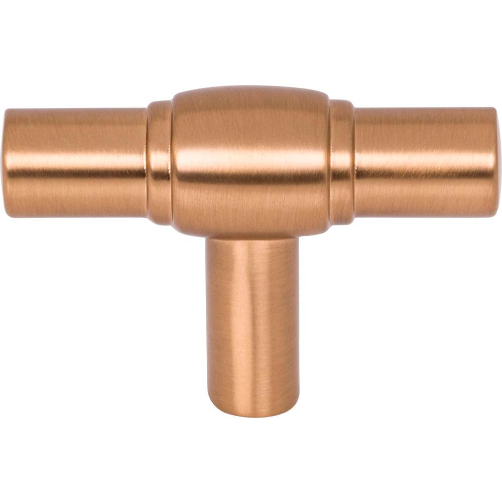 2'' Brushed Gold Hayworth Cabinet ''T'' Knob