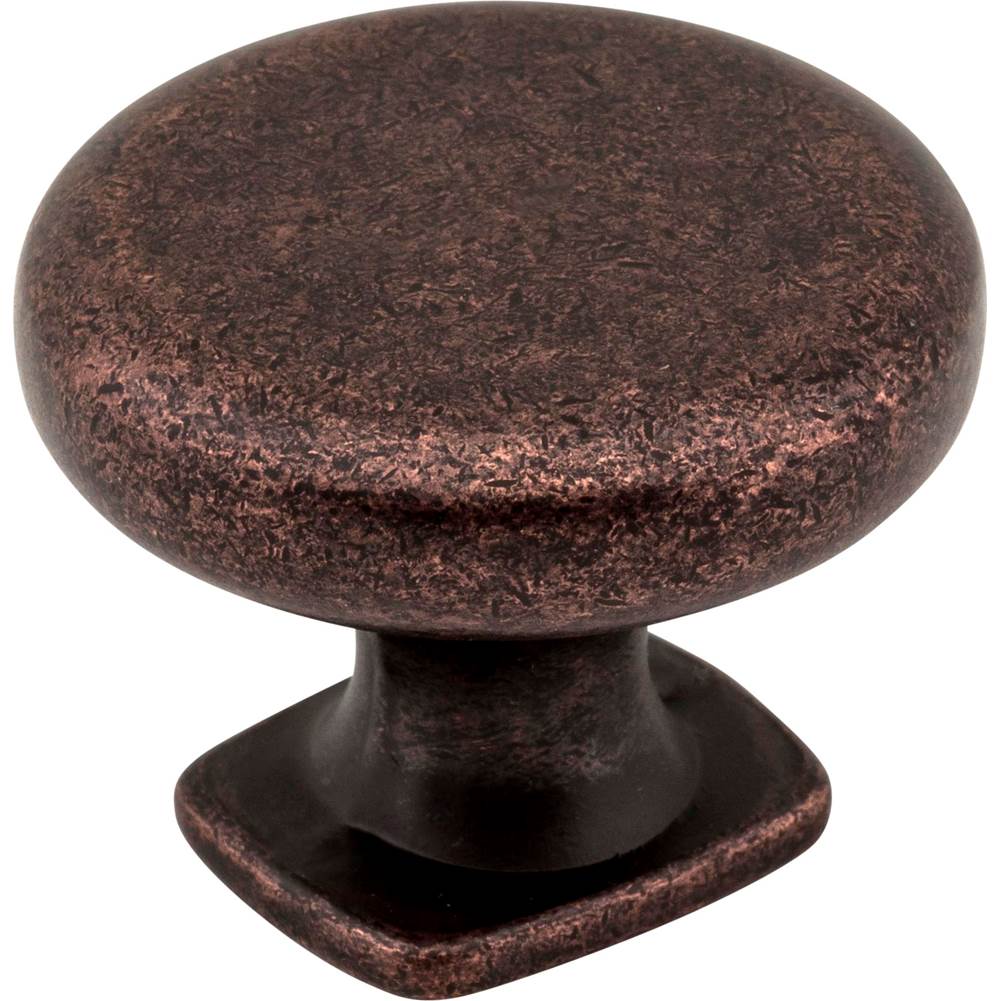 Jeffrey Alexander - 1-3/8'' Diameter Distressed Oil Rubbed Bronze Belcastel 1 Cabinet Knob - Distressed Oil Rubbed Bronze