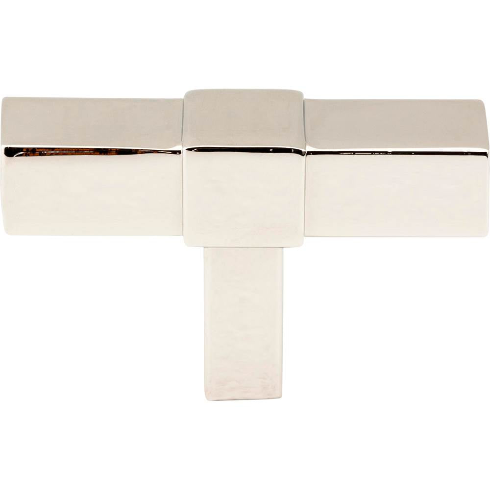 2'' Polished Nickel Zane Cabinet ''T'' Knob