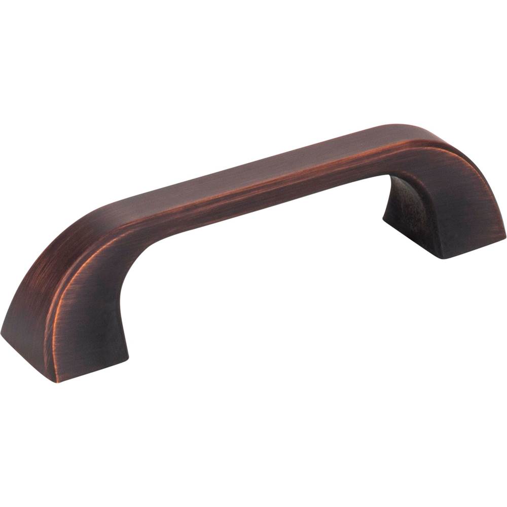 Jeffrey Alexander - 96 mm Center-to-Center Brushed Oil Rubbed Bronze Square Marlo Cabinet Pull - Brushed Oil Rubbed Bronze