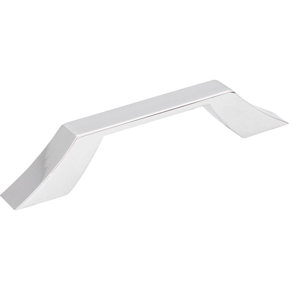 Jeffrey Alexander - 96 mm Center-to-Center Polished Chrome Square Royce Cabinet Pull - Polished Chrome