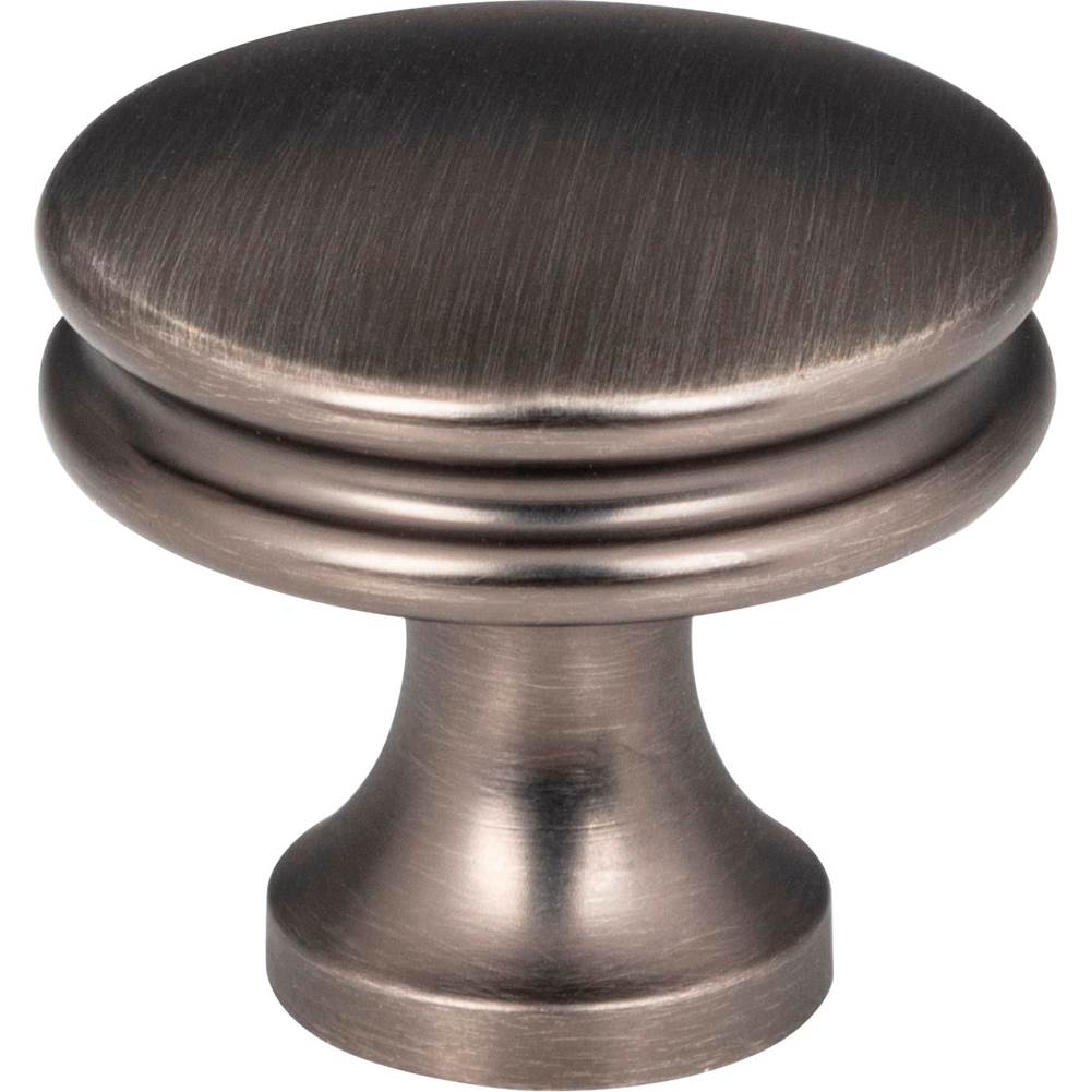 Jeffrey Alexander - 1-1/4'' Diameter Brushed Pewter Marie Cabinet Knob - Brushed Pewter