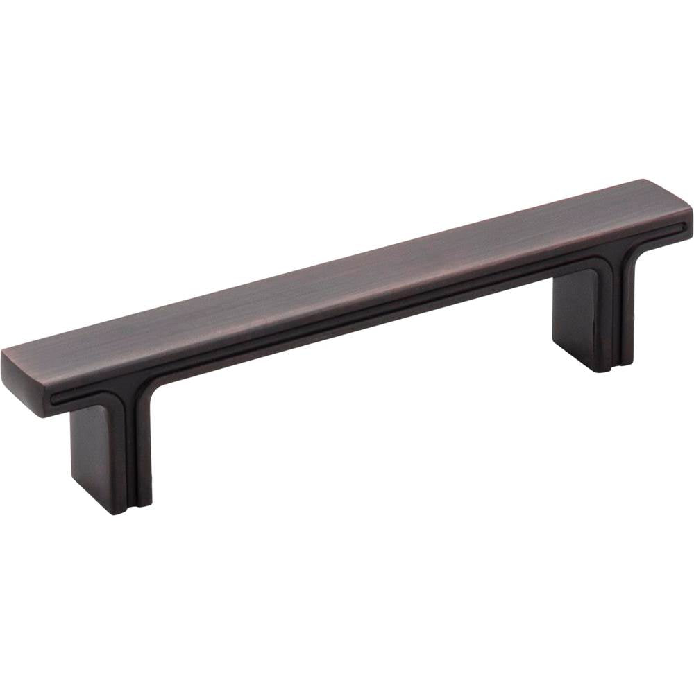 Jeffrey Alexander - 96 mm Center-to-Center Brushed Oil Rubbed Bronze Square Anwick Cabinet Pull - Brushed Oil Rubbed Bronze