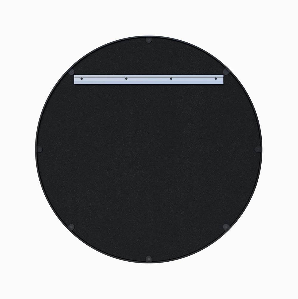 30'' x 1'' Brushed Gold Circular Metal Frame mirror