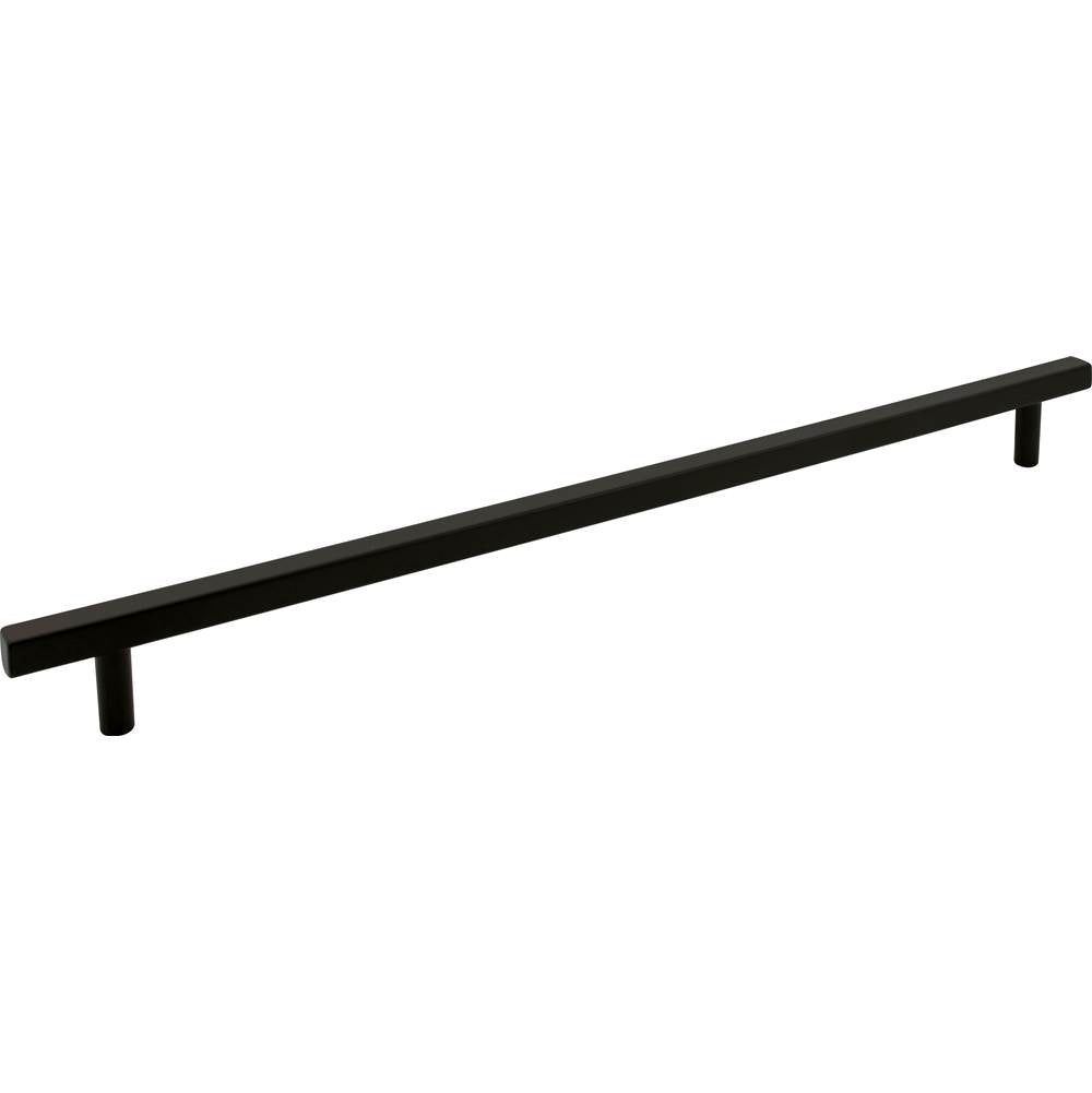 Jeffrey Alexander - 18'' Center-to-Center Matte Black Square Dominique Appliance Handle - Matte Black