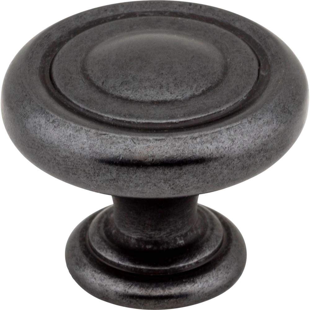 Jeffrey Alexander - 1-1/4'' Diameter Gun Metal Bremen 1 Cabinet Knob - Gun Metal