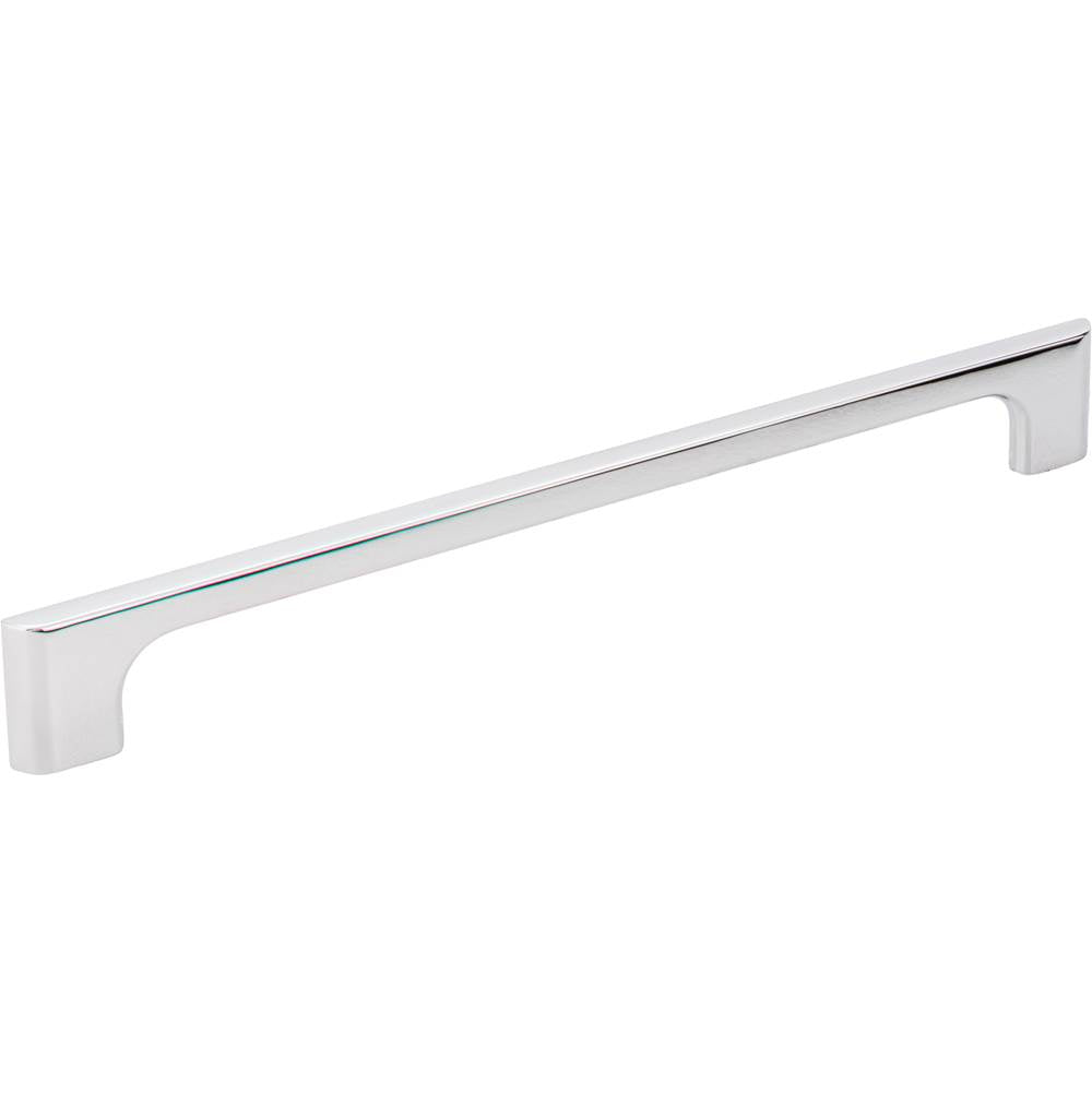 Jeffrey Alexander - 224 mm Center-to-Center Polished Chrome Asymmetrical Leyton Cabinet Pull - Polished Chrome