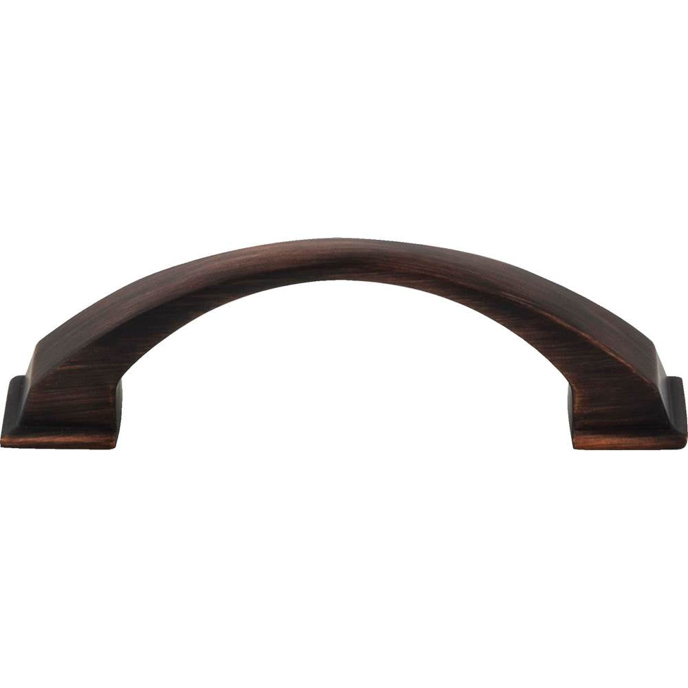 96 mm Center-to-Center Brushed Gold Arched Roman Cabinet Pull