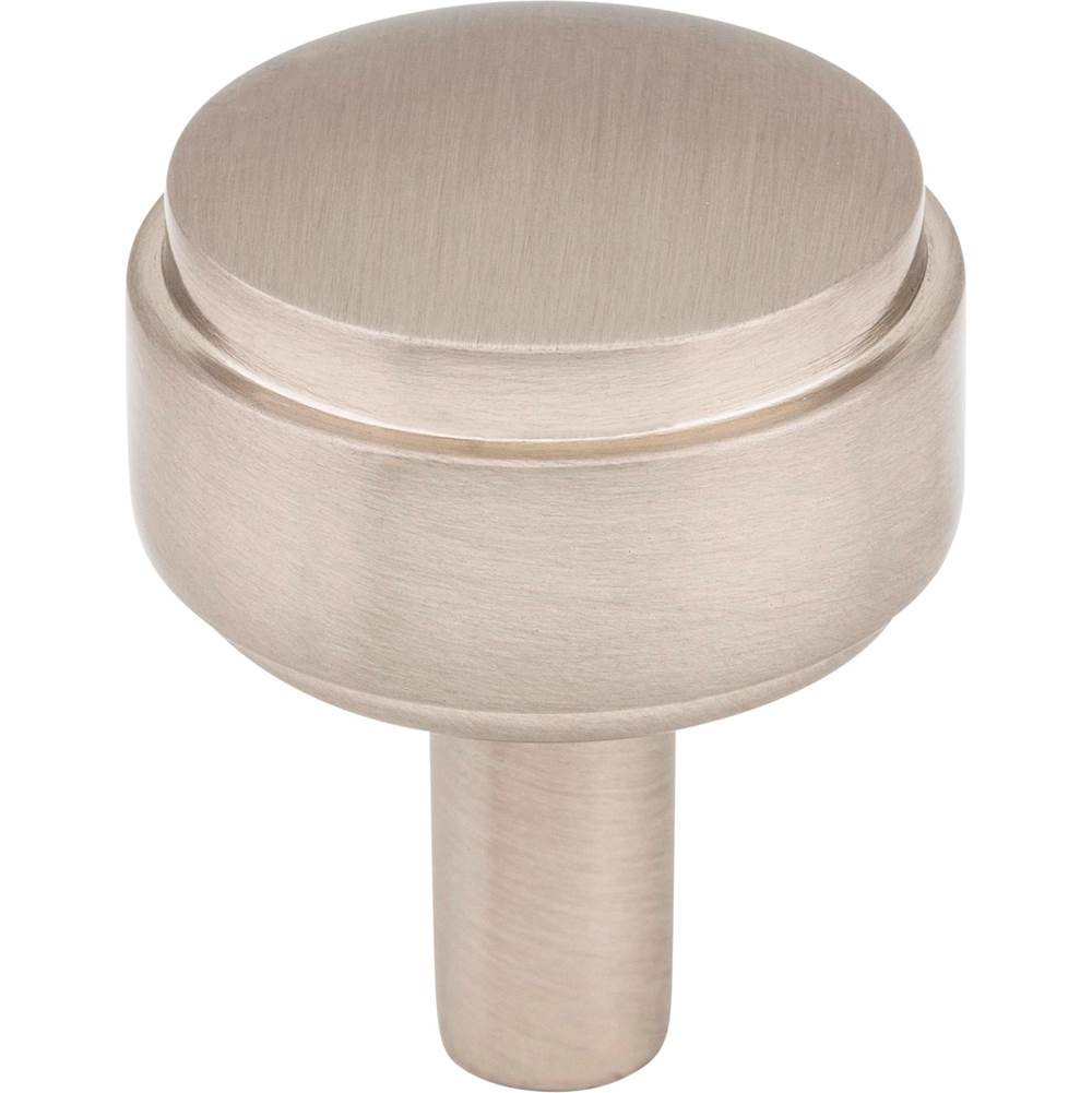 Jeffrey Alexander - 1-1/8'' Diameter Satin Nickel Hayworth Cabinet Knob - Satin Nickel