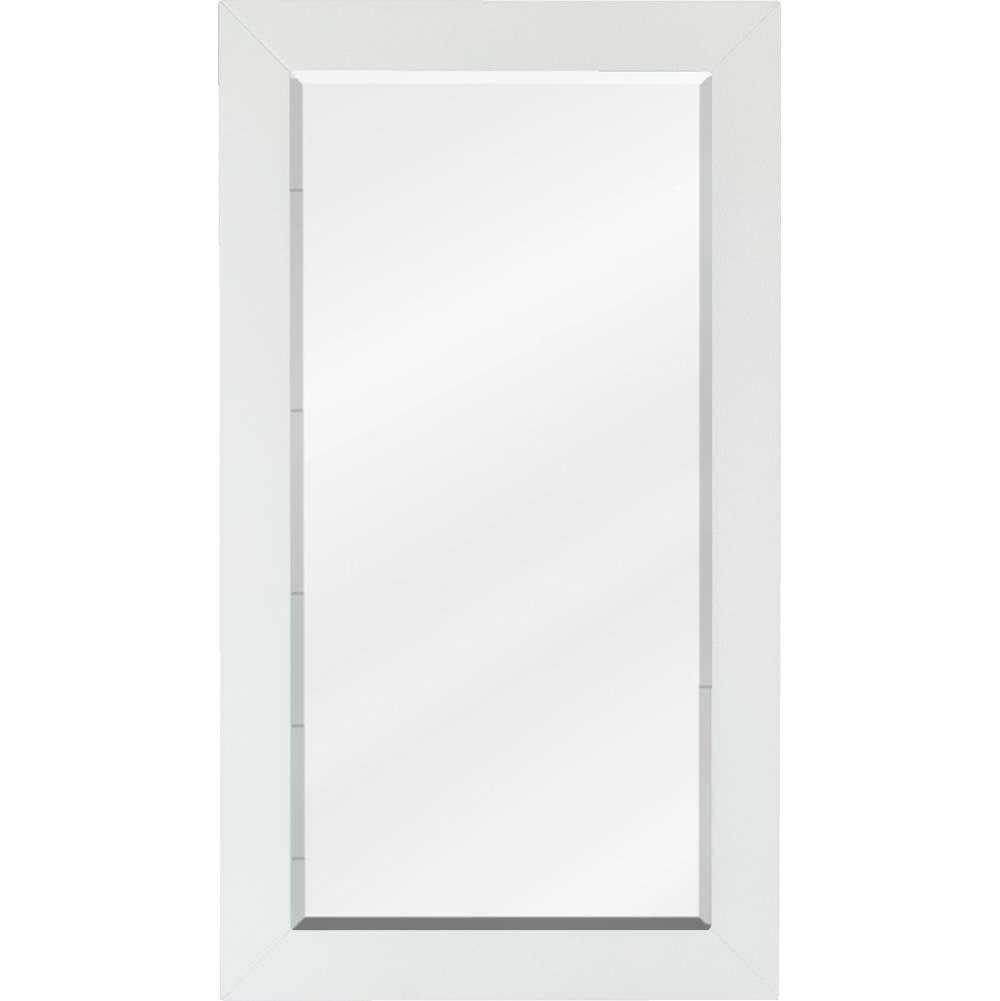 Jeffrey Alexander - 16 W x 1'' D x 28'' H White Cade mirror - White