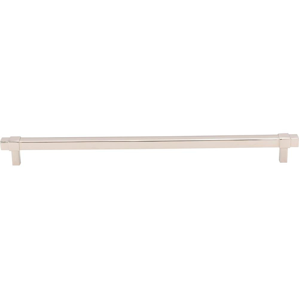 305 mm Center-to-Center Polished Nickel Square Zane Cabinet Pull