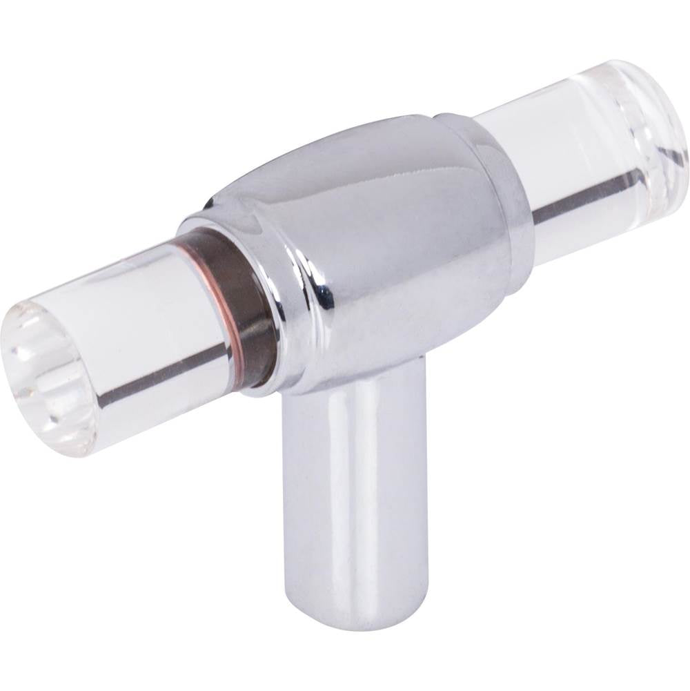 Jeffrey Alexander - 2'' Polished Chrome Carmen Cabinet ''T'' Knob - Polished Chrome