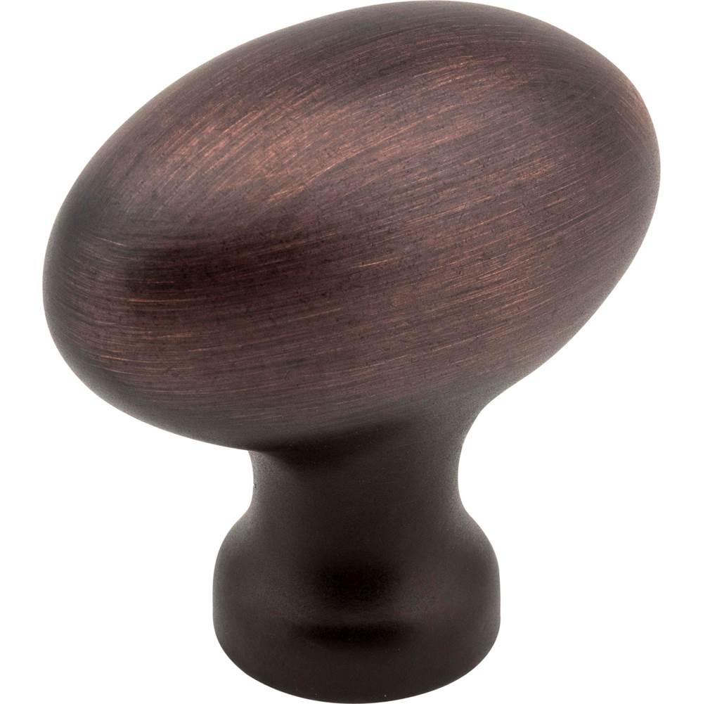 Jeffrey Alexander - 1-9/16'' Overall Length Brushed Oil Rubbed Bronze Football Lyon Cabinet Knob - Brushed Oil Rubbed Bronze