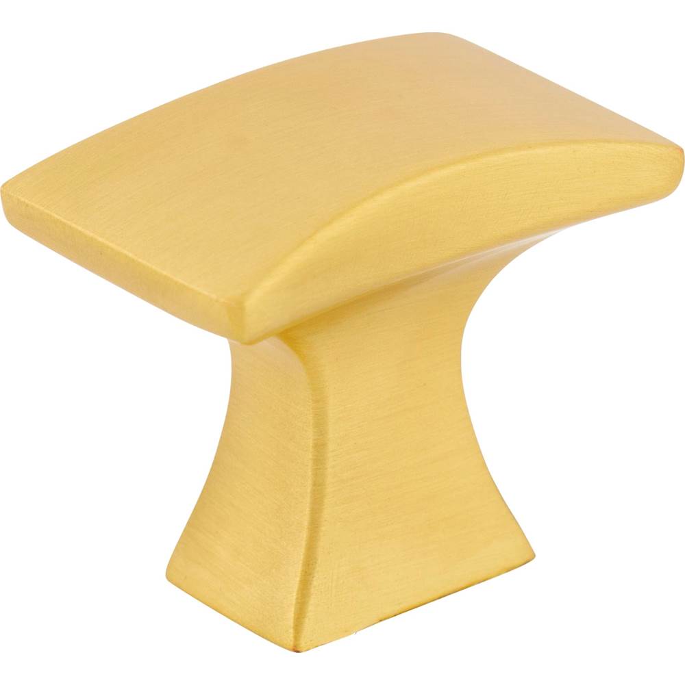 Jeffrey Alexander - 1-1/4'' Overall Length Brushed Gold Flared Philip Cabinet Knob - Brushed Gold