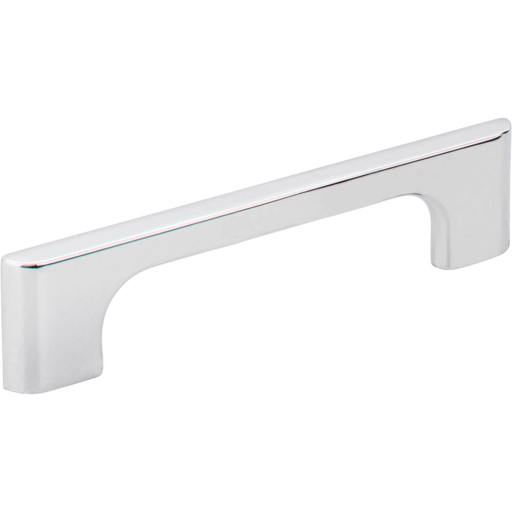 Jeffrey Alexander - 96 mm Center-to-Center Polished Chrome Asymmetrical Leyton Cabinet Pull - Polished Chrome
