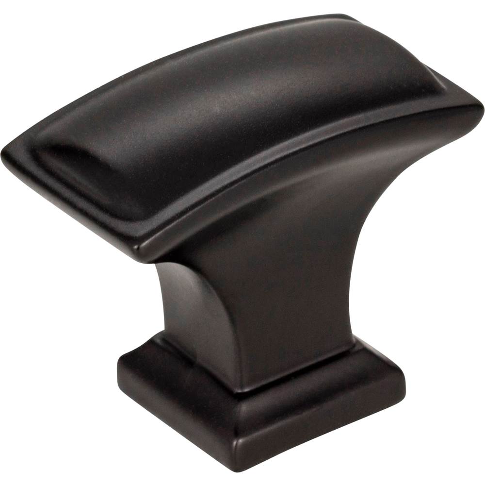 Jeffrey Alexander - 1-1/2'' Overall Length Matte Black Rectangle Annadale Cabinet Knob - Matte Black