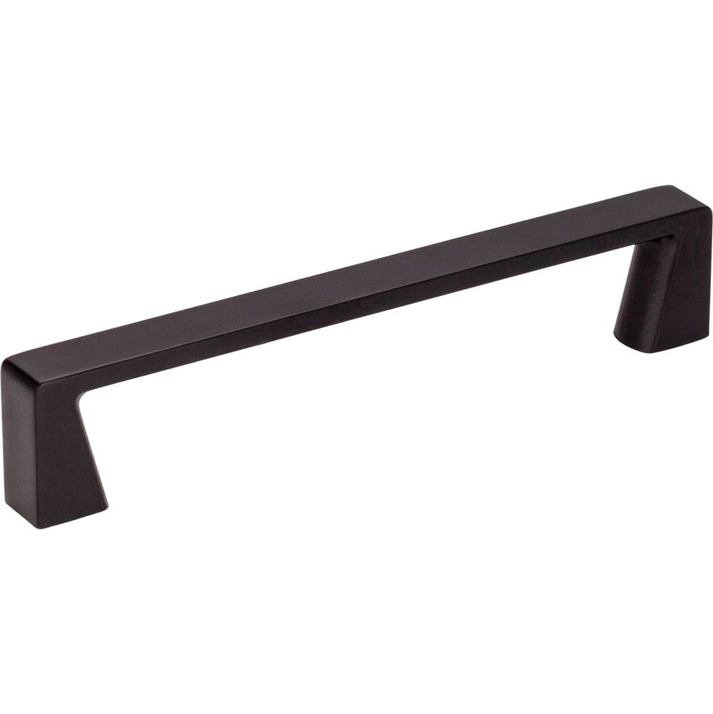 Jeffrey Alexander - 128 mm Center-to-Center Matte Black Square Boswell Cabinet Pull - Matte Black