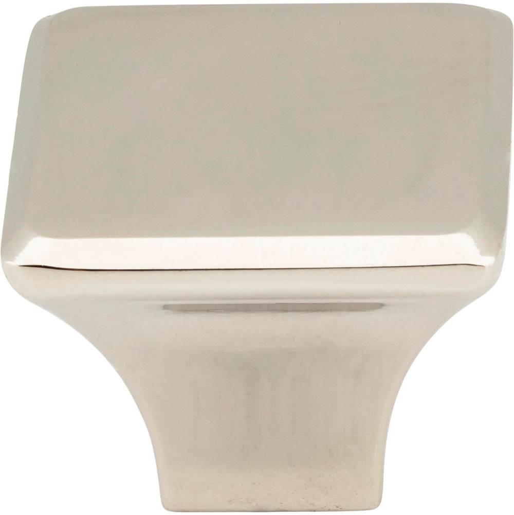 1-1/4'' Overall Length Polished Nickel Square Marlo Cabinet Knob
