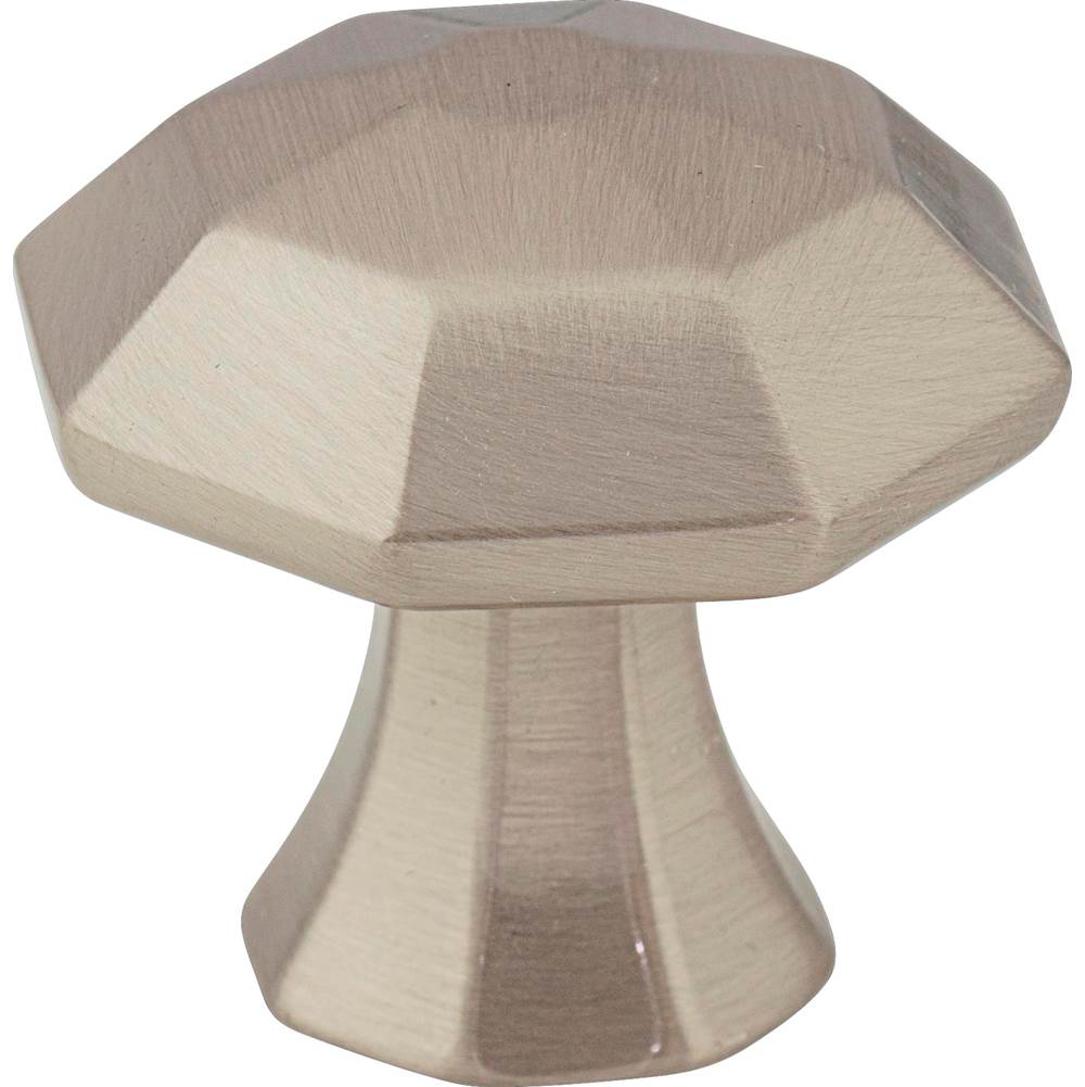 Jeffrey Alexander - 1-1/4'' Overall Length Satin Nickel Octagonal Wheeler Cabinet Knob - Satin Nickel