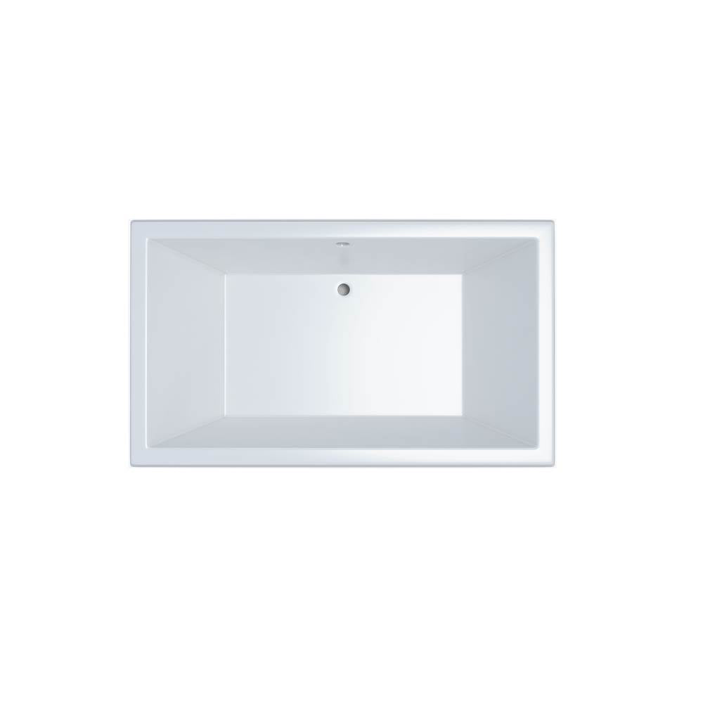 Jetta - Knox 72X42 Rectangle Center Drain White Combo White Trim Rbrf - White