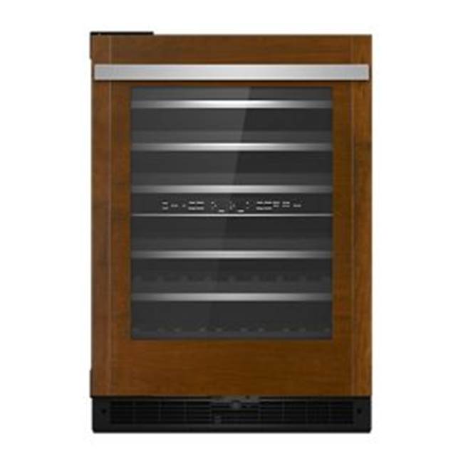 Jenn-Air - 24'' Wine Cellar, Overlay, Dual Temp Zone, 6 Extendable Racks, Auto Defrost, Left Hinge, Flush Design