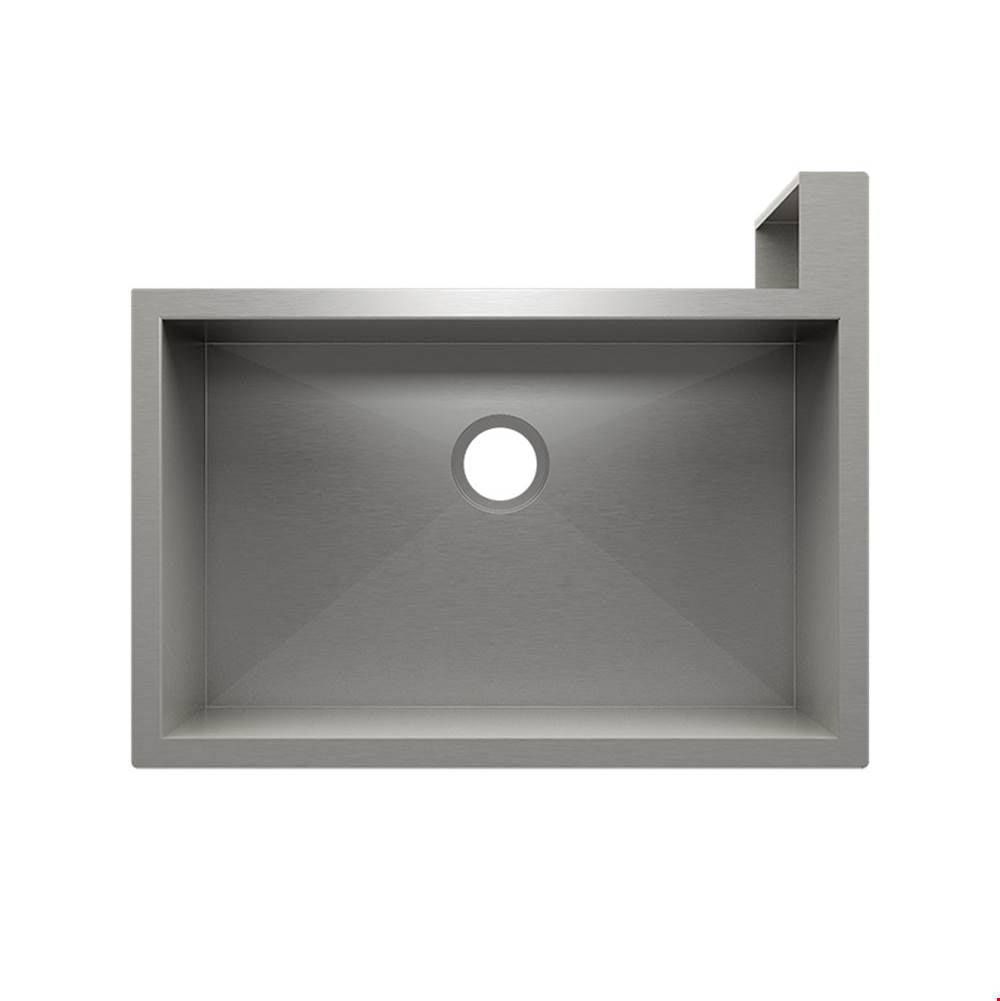 Home Refinements by Julien - Socialcorner Sink Undermount Flat Aprons Right Corner, Single 29X18X10