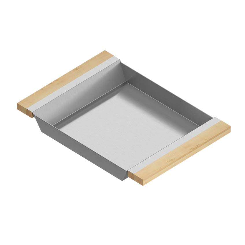 Home Refinements by Julien - Tray For 16In Sink, Maple Handles, 12X17X2-1/4