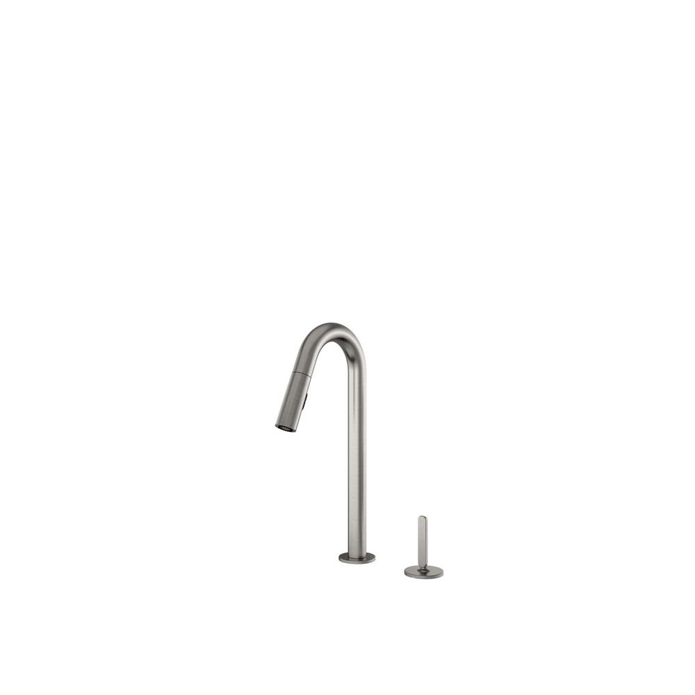 Home Refinements by Julien - Pull-Down Faucet W/ Remote Lever Apex, Polished Chrome - Polished Chrome