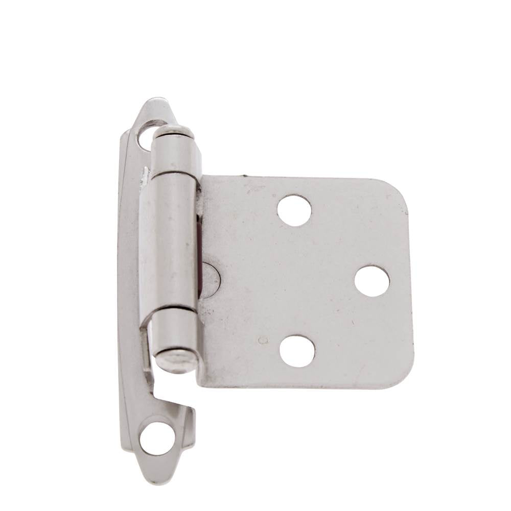 JVJ Hardware - Satin Nickel Finish Flush Self-Closing Hinge (Pair), Composition Steel - Satin Nickel