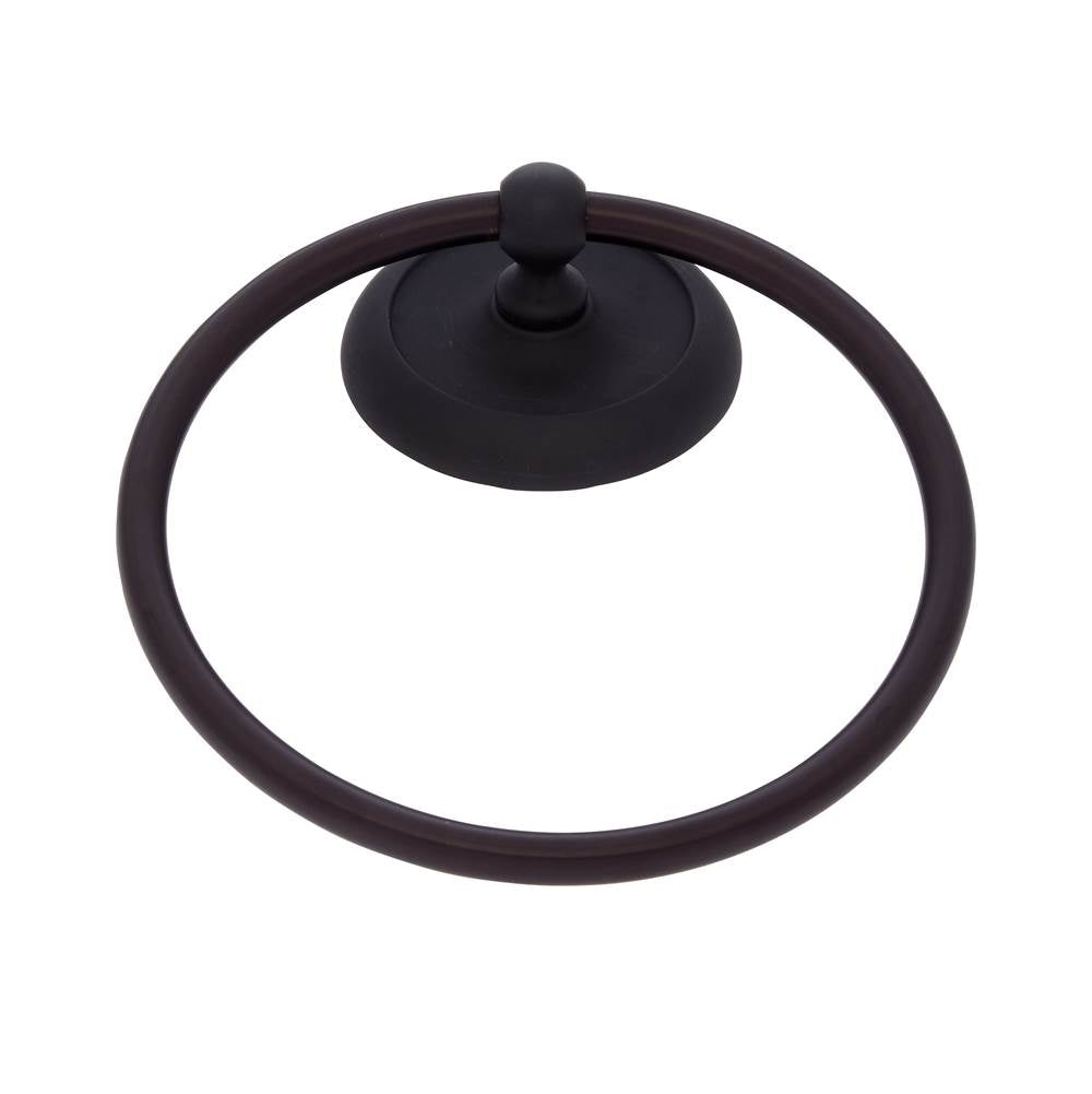 JVJ Hardware - Piedmont Series Oil Rubbed Bronze Finish Towel Ring C/S, Composition Zamac - Oil Rubbed Bronze