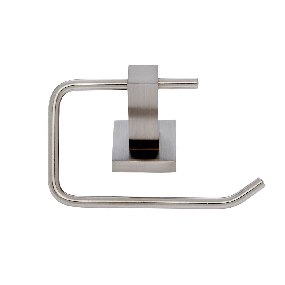 JVJ Hardware - Milan Series Satin Nickel Finish Squared Euro Paper Holder C/S, Composition Zinc & Stainless Steel - Satin Nickel