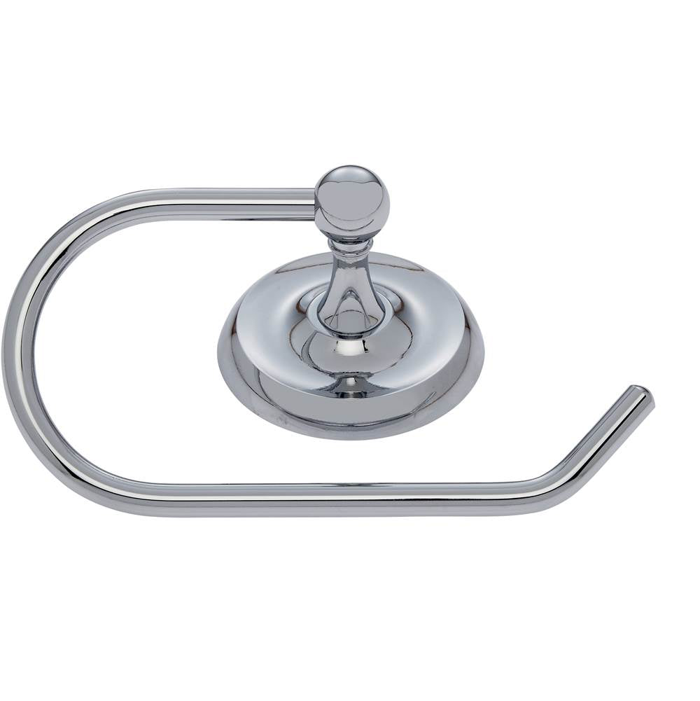 JVJ Hardware - Paramount Series Polished Chrome Finish Euro Paper Holder C/S, Composition Solid Brass - Polished Chrome