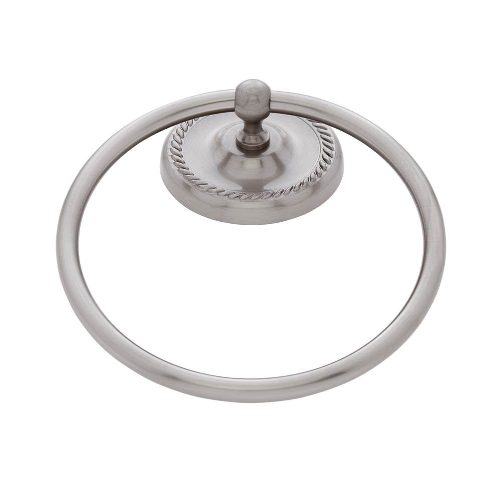 JVJ Hardware - Prestige Series Satin Nickel Finish Towel Ring C/S, Composition Solid Brass - Satin Nickel