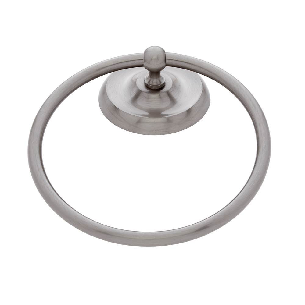 JVJ Hardware - Paramount Series Satin Nickel Finish Towel Ring C/S, Composition Solid Brass - Satin Nickel