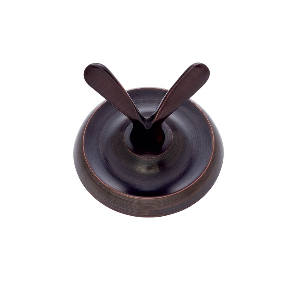 JVJ Hardware - Paramount Series Old World Bronze Finish Double Robe Hook C/S, Composition Solid Brass - Old World Bronze