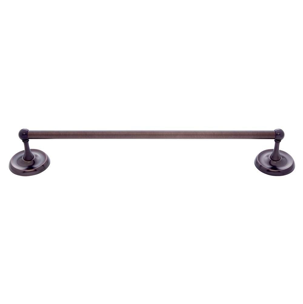 JVJ Hardware - Paramount Series Old World Bronze Finish 24'' Towel Bar Set C/S, Composition Solid Brass - Old World Bronze