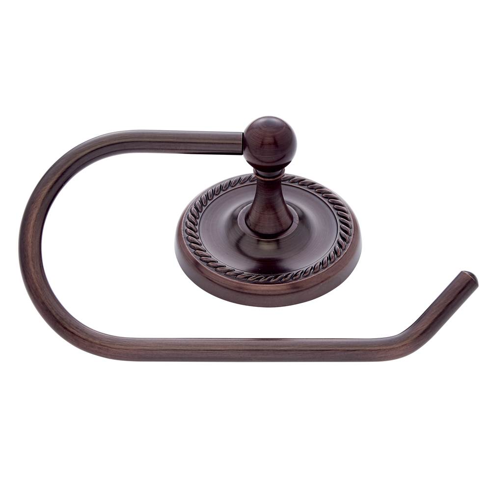 JVJ Hardware - Prestige Series Old World Bronze Finish Euro Paper Holder C/S, Composition Solid Brass - Old World Bronze
