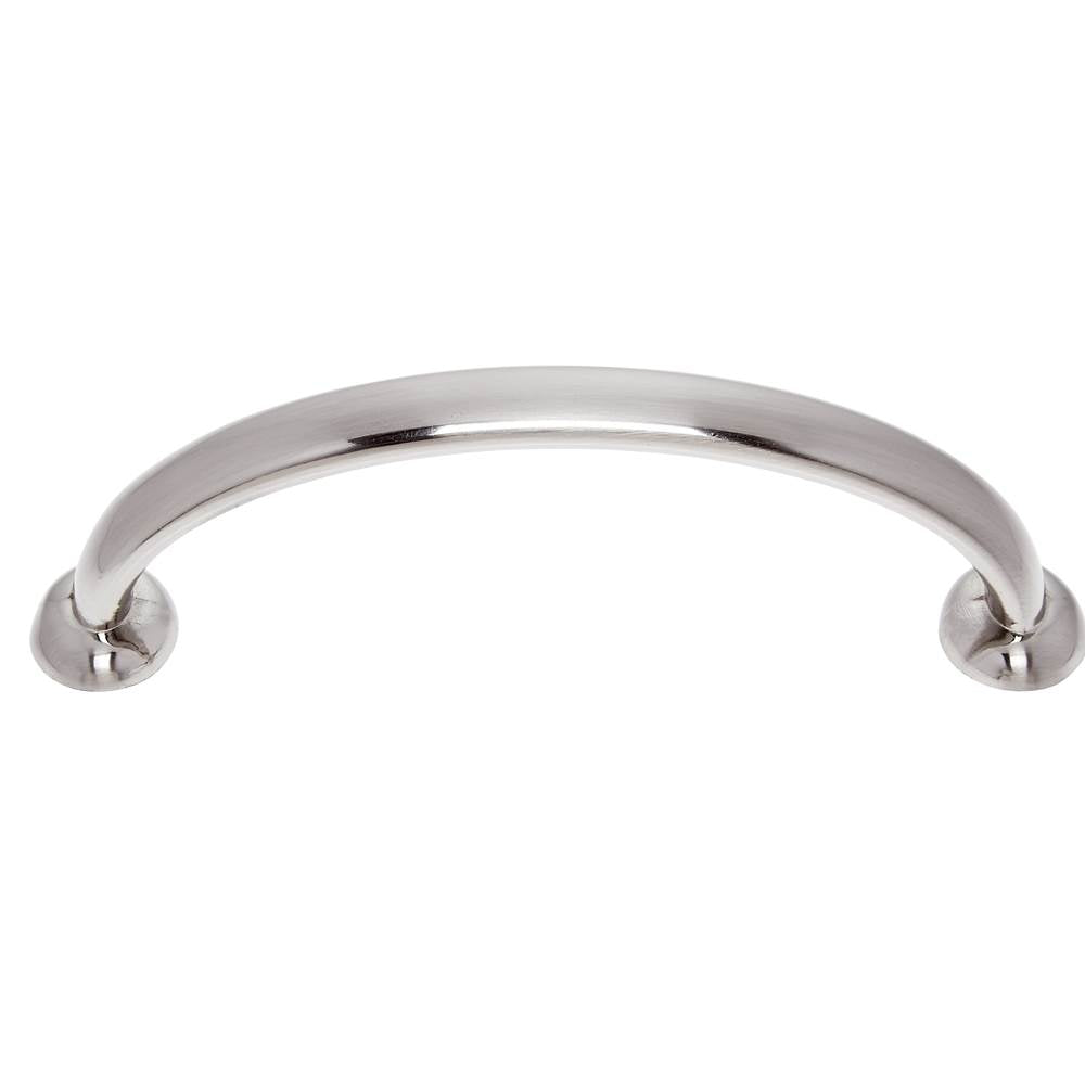 JVJ Hardware - Newport Collection Satin Nickel 96 mm c/c Traditional Pull with Round Feet, Composition Zamac - Satin Nickel