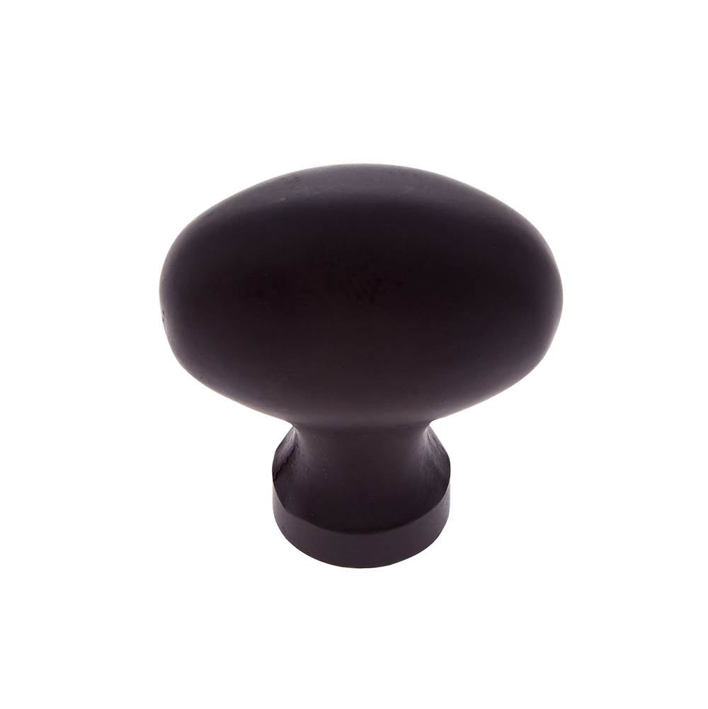 JVJ Hardware - Classic Collection Oil Rubbed Bronze Finish 1-3/16'' X 3/4'' Football Knob, Composition Solid Brass - Oil Rubbed Bronze